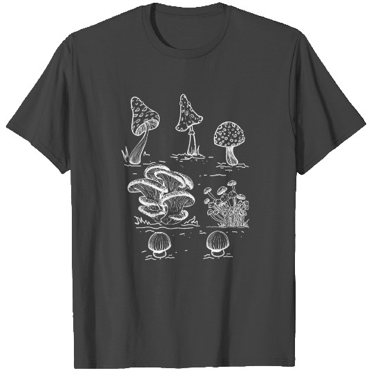 Crystals, Mushrooms, Plants Witchy Goth Punk T Shirts