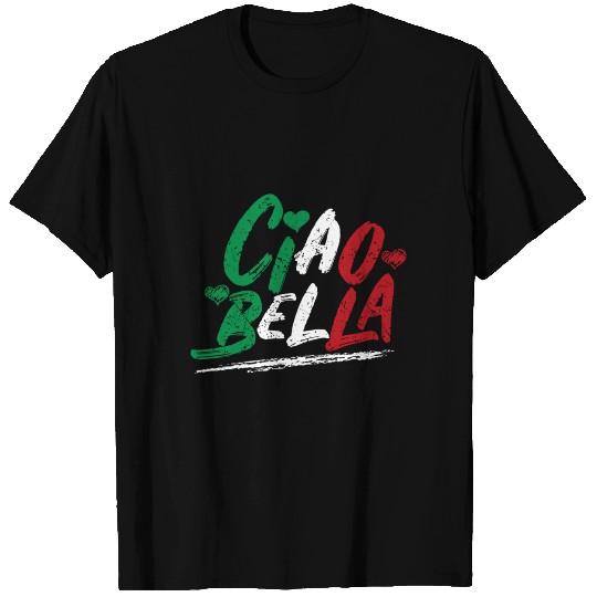 Ciao Bella Italy Flag Italian Gift T Shirts