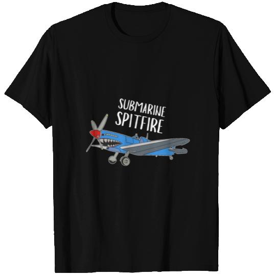 Submarine Spitfire - Aircraft T Shirts