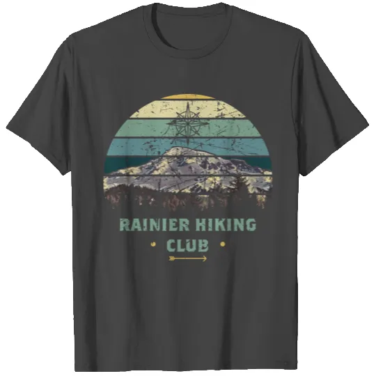 Rainier Hiking Club Mount Rainier National Park T Shirts