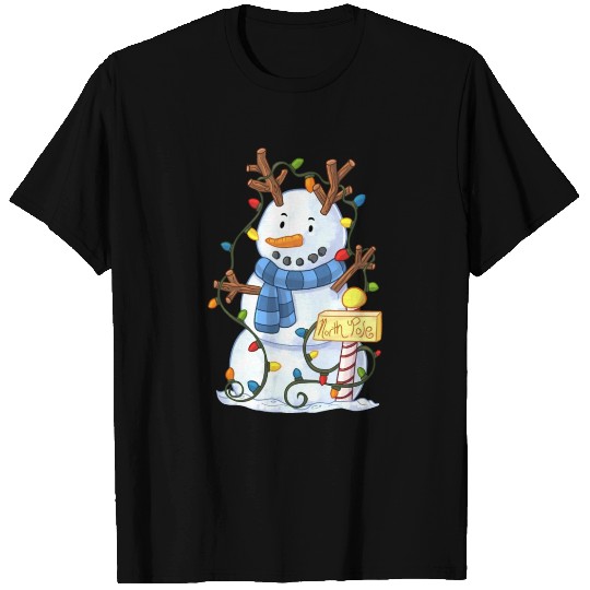 North Pole Snowman T Shirts