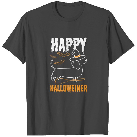 Happy Halloweiner Dachshund Dog Halloween Pet Owne T Shirts