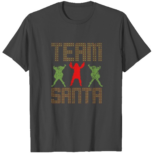 Team Santa 80s Disco Vintage Christmas T Shirts