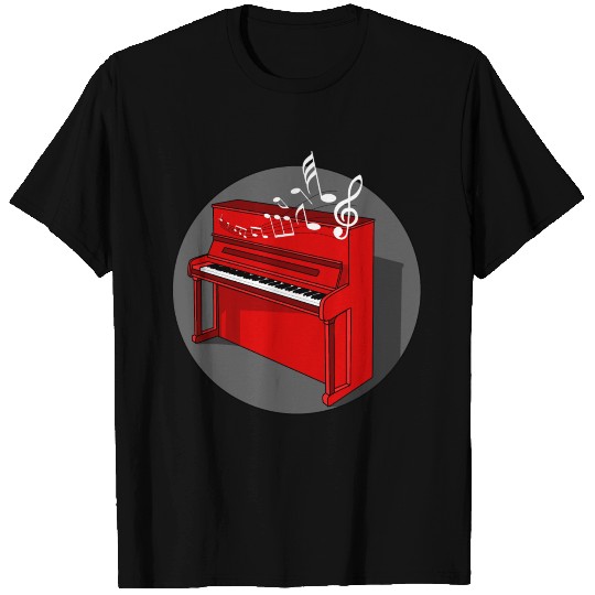 Piano colored in a circle with notes T Shirts