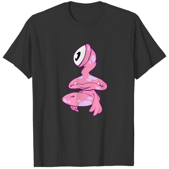 funny pink alien T-shirt