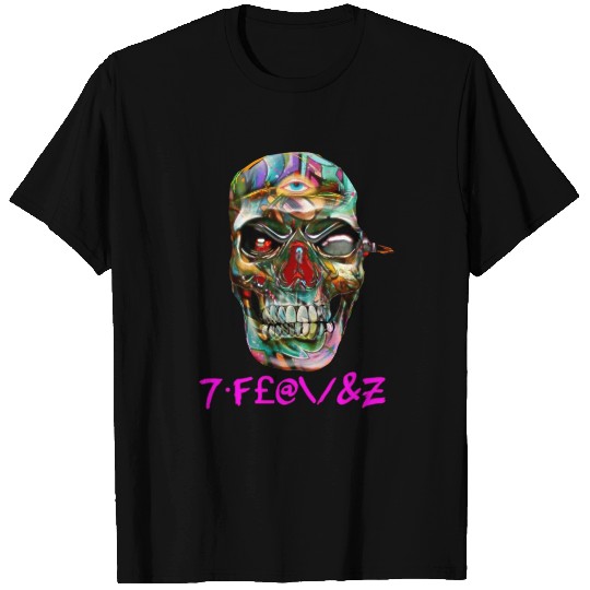 7 FLAVAZ COLOURFUL SKULL CANDY CONSEQUENCE LOGO SB T Shirts