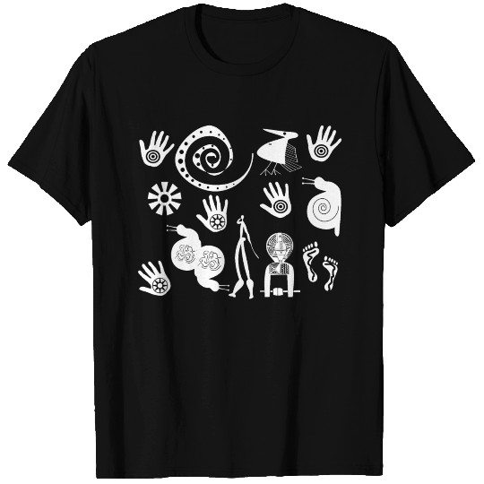 african abstract tribal art design pattern T Shirts