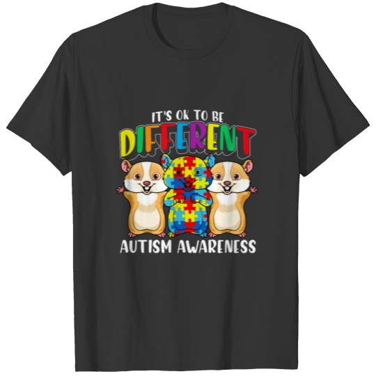 Colorful It's OK To Be Different Autism Awareness T-shirt
