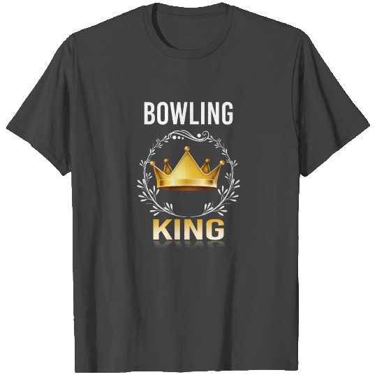 Bowling Skittles King Crown T Shirts