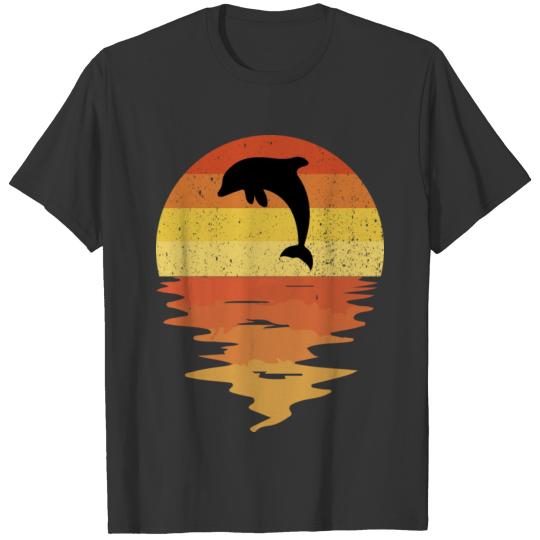 Dolphin Jump On Sunset T-shirt