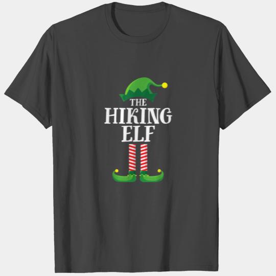 Hiking Elf Matching Family Group Christmas T Shirts