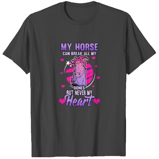 horse horseshoe pony riding dressage horses gallop T Shirts