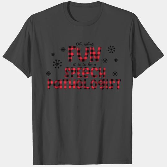 Christmas SLP speech pathologist T Shirts