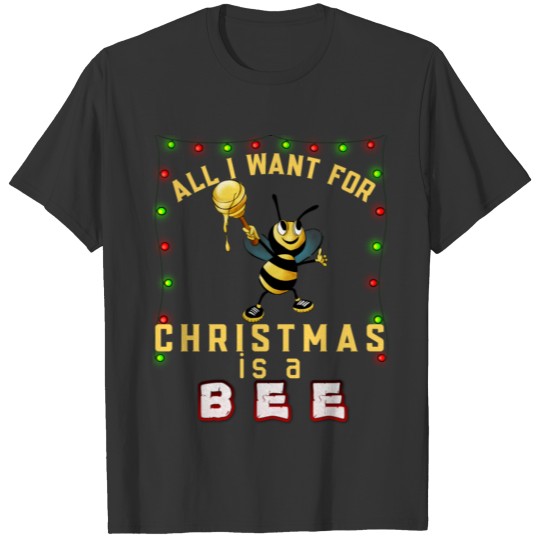 Funny Christmas Bee funny christmas bee T Shirts