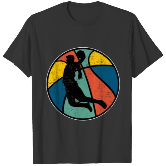 Basketballer Basketball Colorful ball jump T-shirt