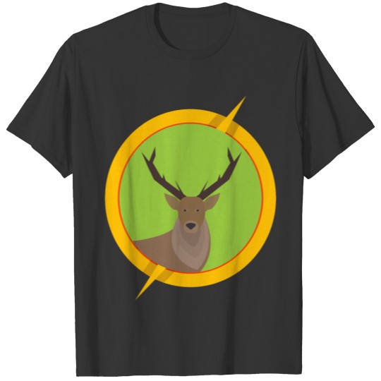 the deer design T-shirt