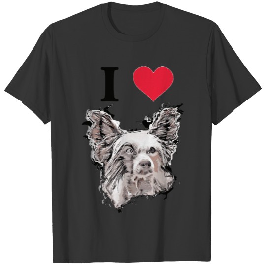 I Love Chinese Crested Dog T-shirt