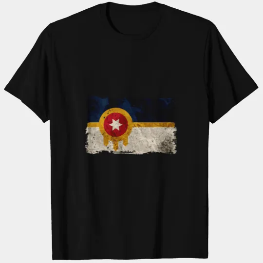 New Tulsa Flag Vintage Distressed Tulsa Oklahoma T Shirts