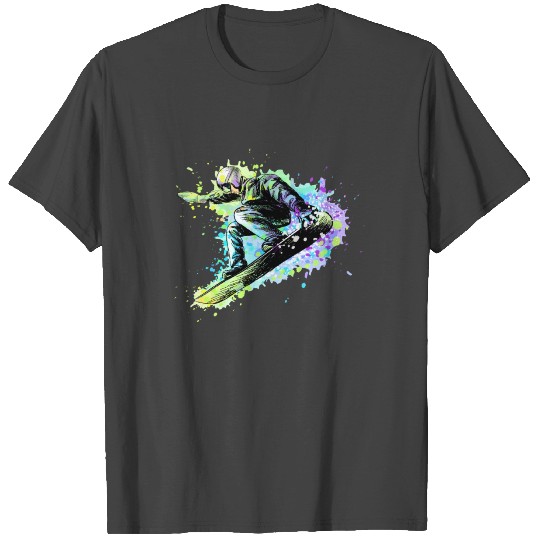 Abstract snowboarder winter sport winter olympics T Shirts
