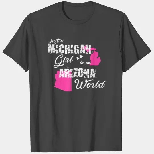 Funny Michigan T Shirts Just a Michigan girl in an