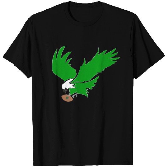 Philly Eagle with PHL Football (Kelly Green) T Shirts