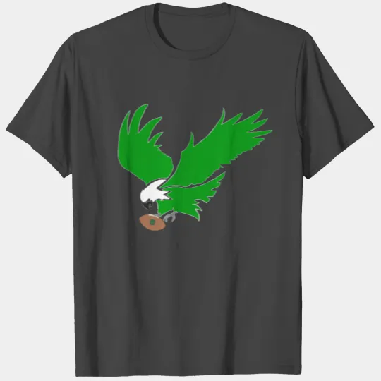 Philly Eagle with PHL Football (Kelly Green) T Shirts