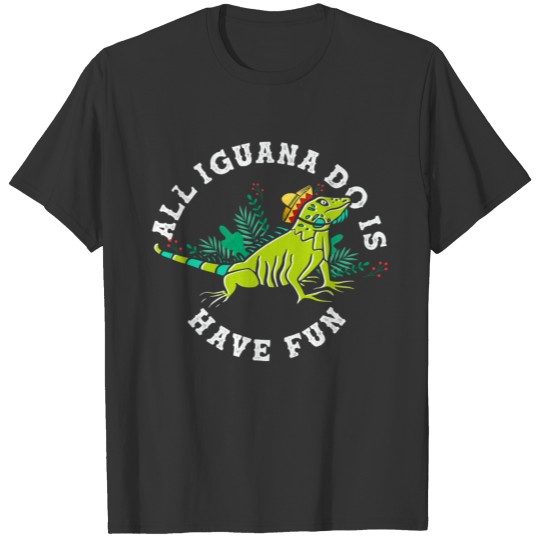 Iguana Lizard Funny Cinco De Mayo T Shirts