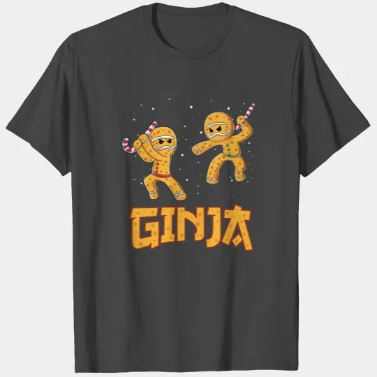 Ginja Ninja Ninjabread Man Gingerbread Ninja Ugly T Shirts