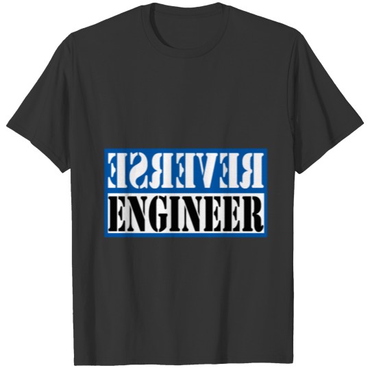 Cyber Security - Reverse engineer blue T Shirts