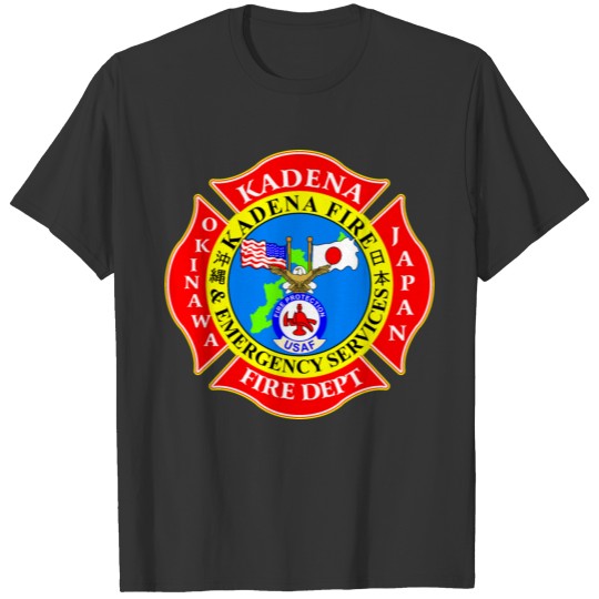 Kadena Fire Deparment Okinawa Firefighter USFJ Oki T-shirt