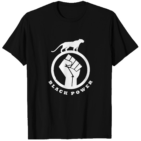 Black Power Fist T Shirts