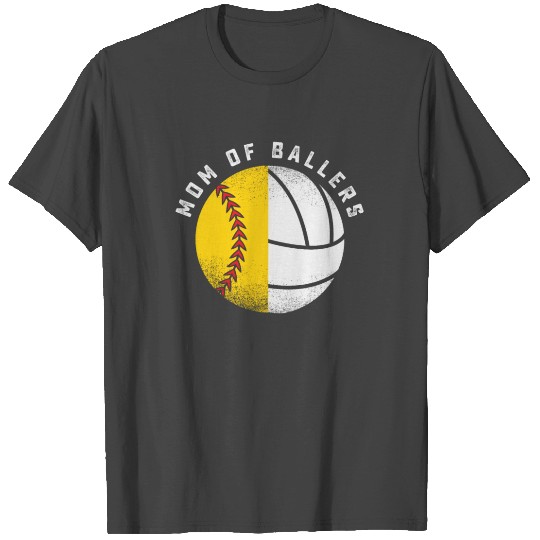 Mom of Ballers Volleyball Mom Softball Mom Coach S T Shirts