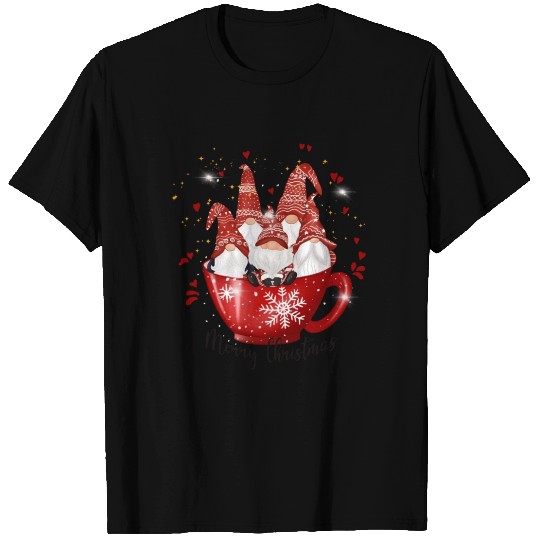 Christmas Gnomes Funny Red Gift Idea T Shirts