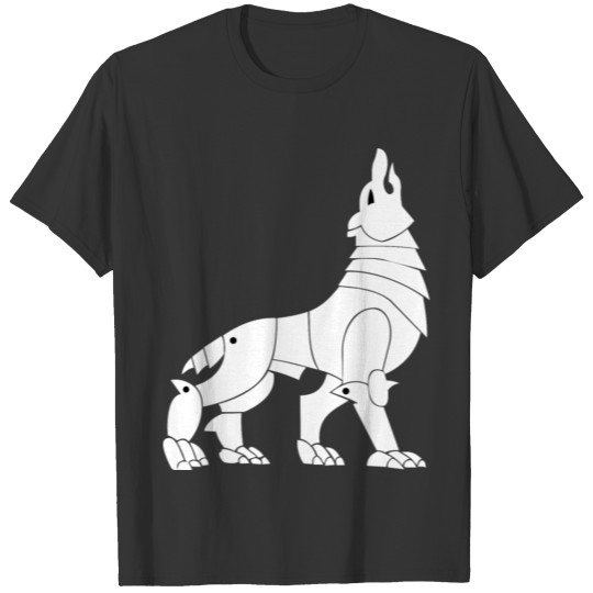 Iron Wolf White T Shirts