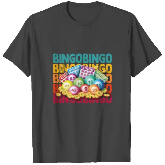 Bingo lucky number lotto gift grandpa grandma T Shirts