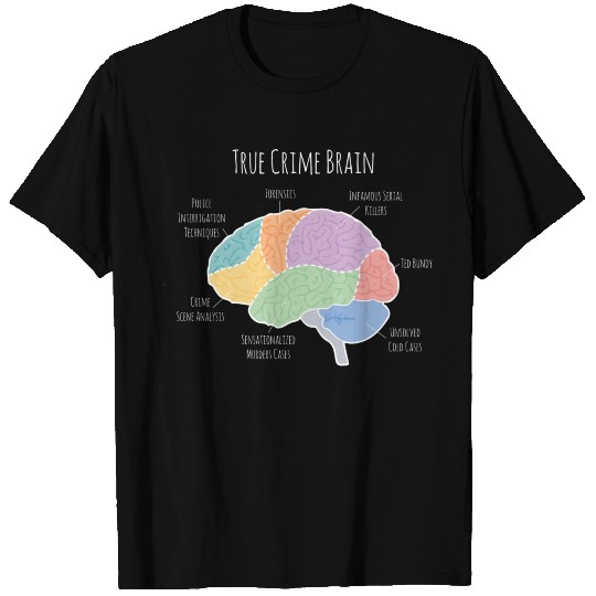 The True Crime Brain T Shirts