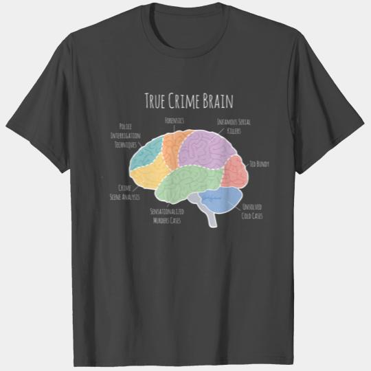 The True Crime Brain T Shirts