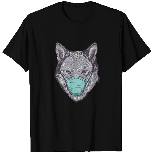 Wolf Face Mask T Shirts