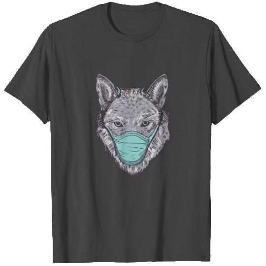 Wolf Face Mask T Shirts