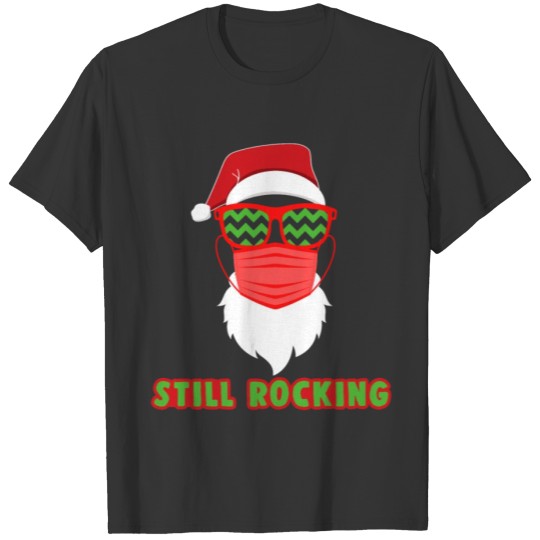 Santa Claus Face Mask Happy New Year 2021 Gift T-shirt