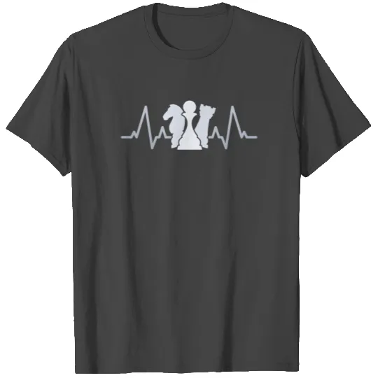 Chess Heartbeat T Shirts Gift Board Game T Shirts For