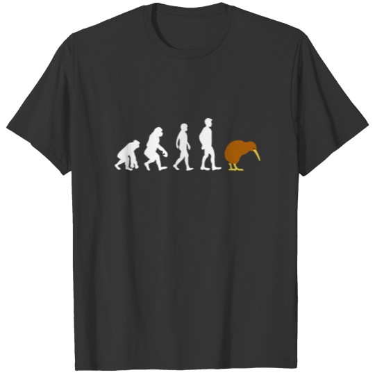 Kiwi Bird Evolution Funny T-shirt