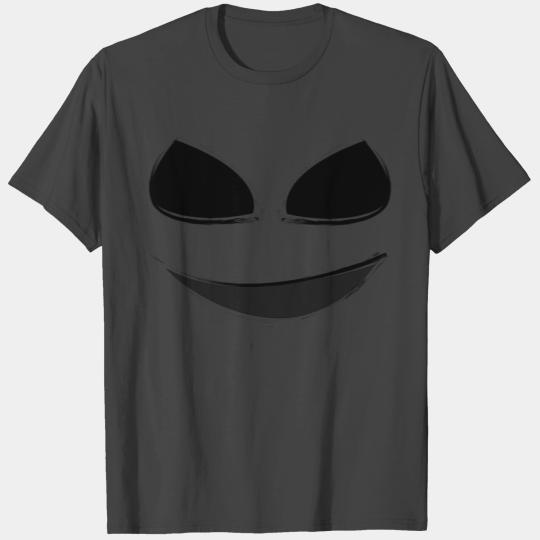 Grinning creepy ghost face T Shirts