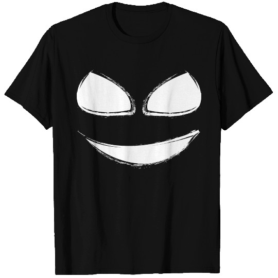 Grinning creepy ghost face T Shirts