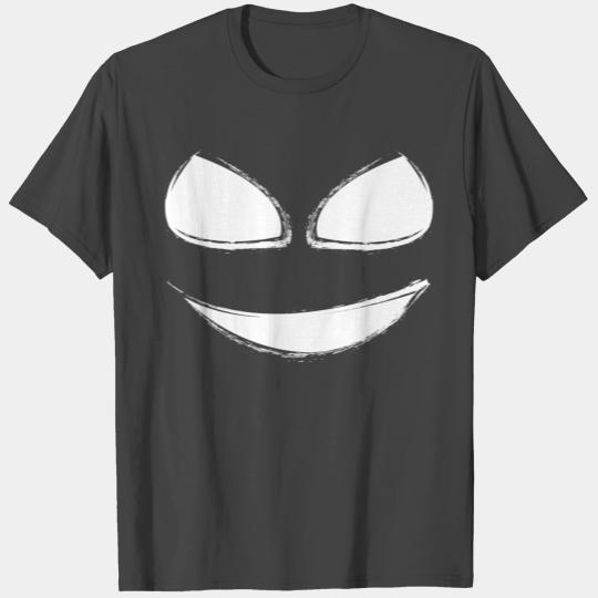 Grinning creepy ghost face T Shirts