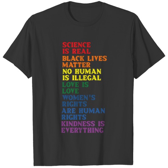 Science Is Real LGBTQ Rights Rainbow Pride Empower T Shirts