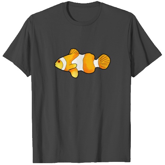 Clown Fish Artistic Ocean Marine Life Aquarium T Shirts