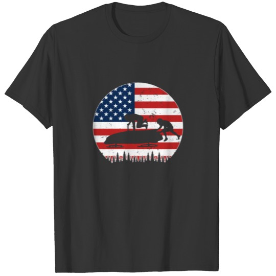Bobsleigh Gift for Winter Sports Fans USA T-shirt