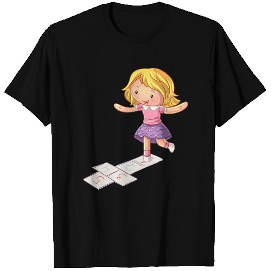 Playground Girl Hop Scotch T Shirts