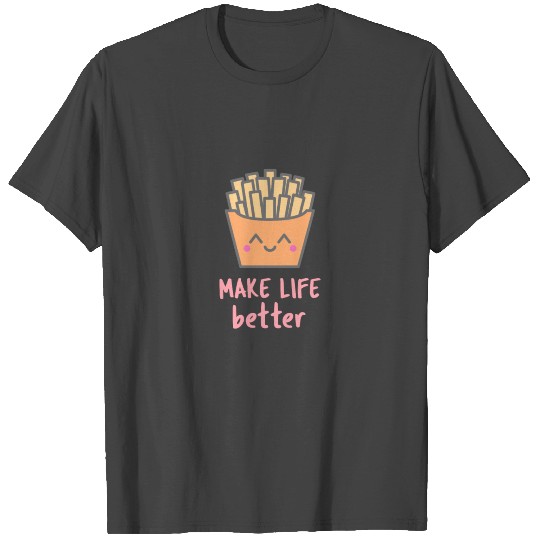French Fries Kawaii T Shirts